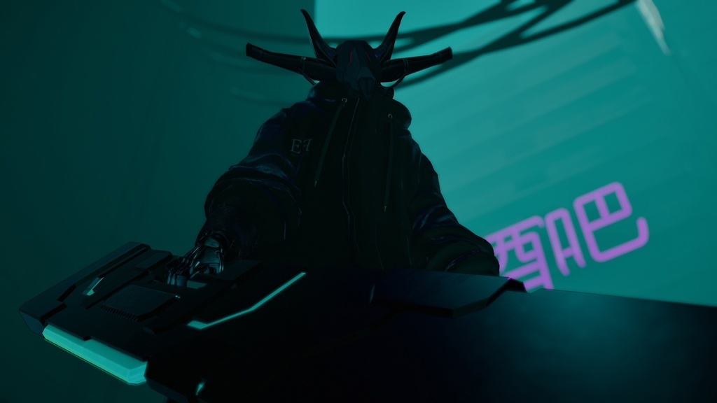 【VRChat想定】ジェラス専用アクセサリ【骸ノ面】