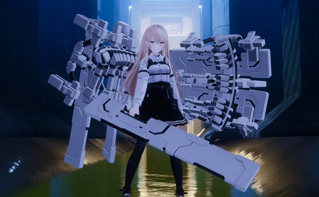 【ギミック付3D武器モデル】Re;BELLION【Circle Blade】