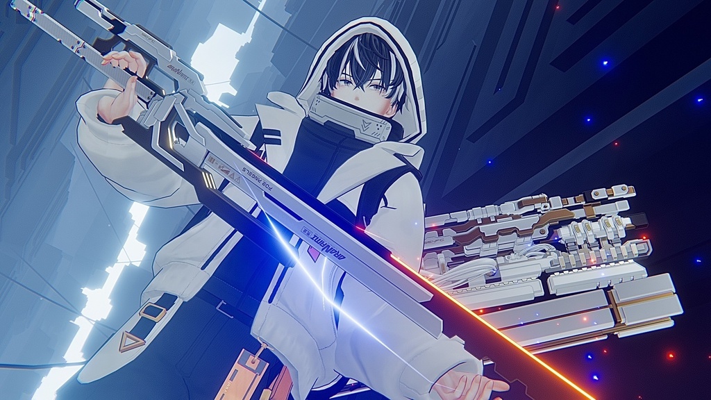 【ギミック付3D武器モデル】荒噛【ARAGAMI】