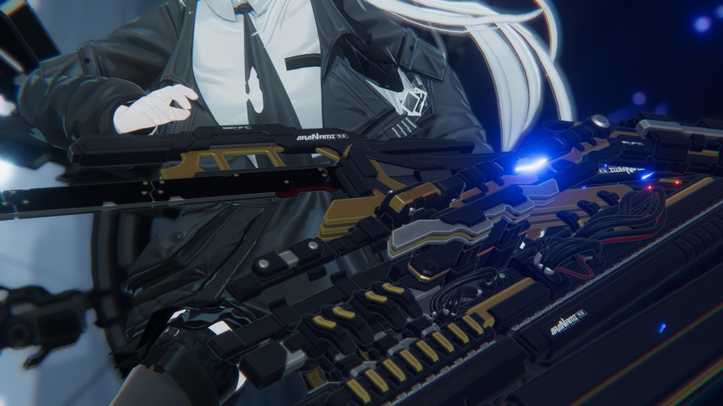 【ギミック付3D武器モデル】荒噛【ARAGAMI】