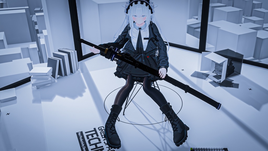 【ギミック付3D武器モデル】千雨