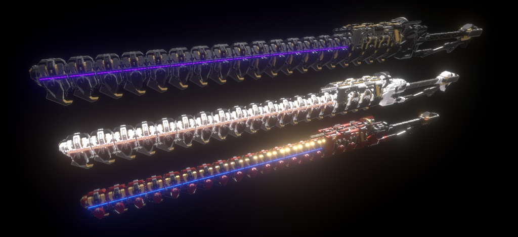 【ギミック付3D武器モデル】骨噛