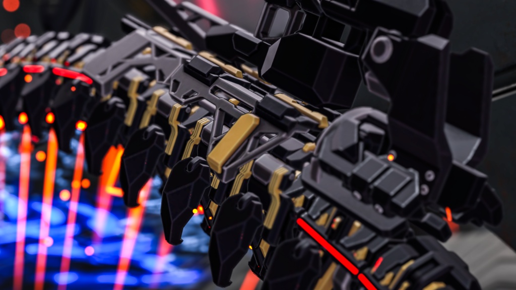 【ギミック付3D武器モデル】骨噛
