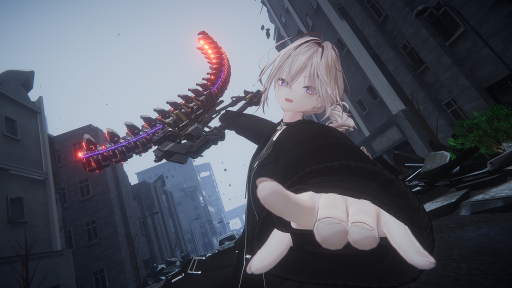 【ギミック付3D武器モデル】骨噛