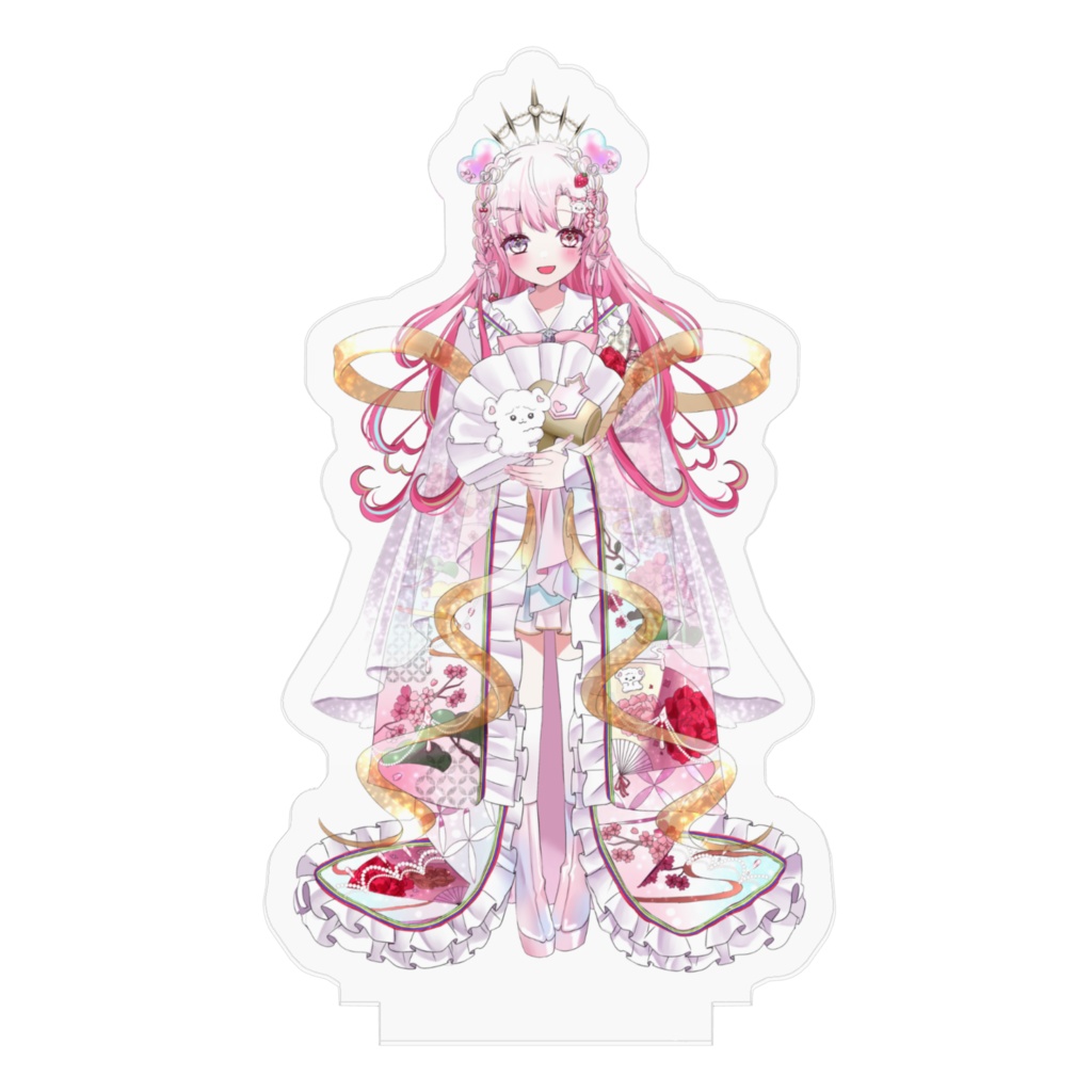 【初期立ち絵アクリルスタンド】デビュー記念&夏コミケ106出演記念! 3サイズ展開♡ 愛寿運みみ