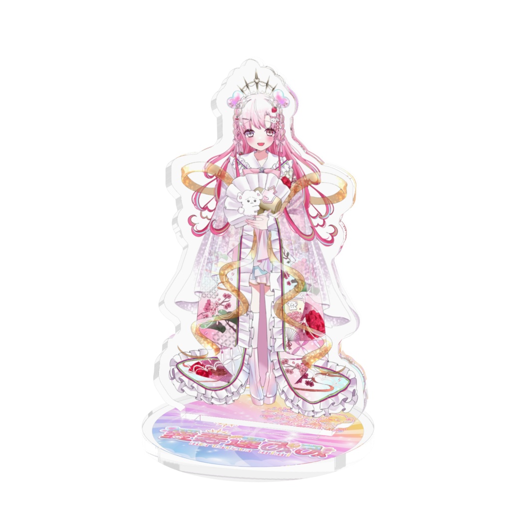 【初期立ち絵アクリルスタンド】デビュー記念&夏コミケ106出演記念! 3サイズ展開♡ 愛寿運みみ