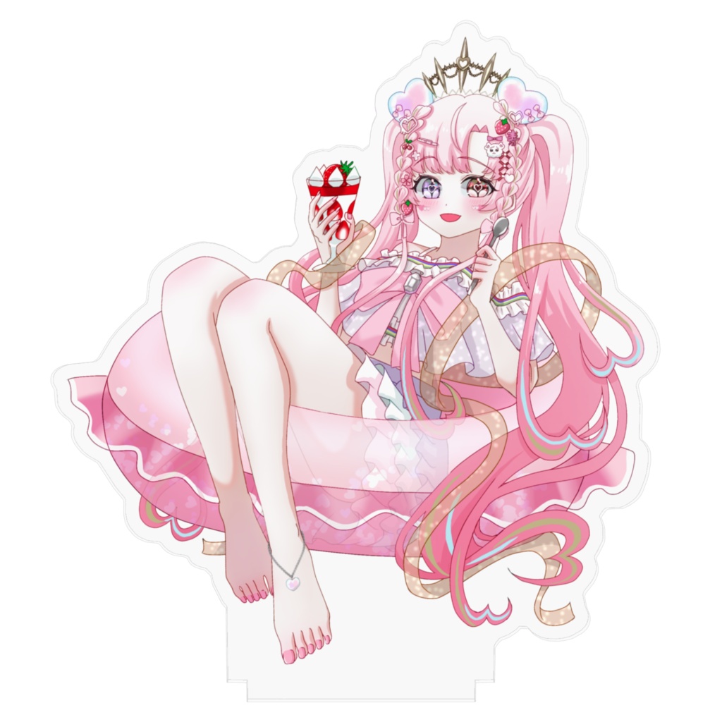 【夏イラストver.アクリルスタンド】2サイズ展開♡愛寿運みみ
