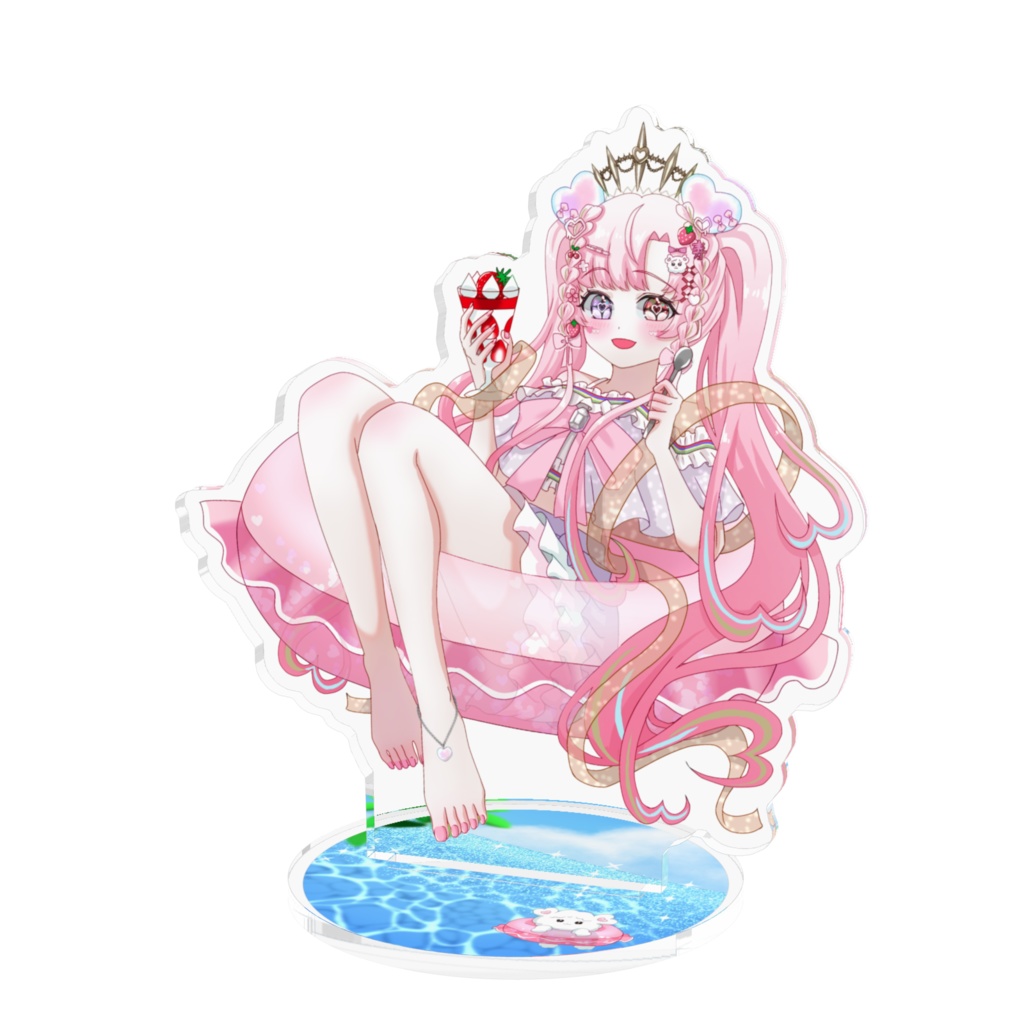 【夏イラストver.アクリルスタンド】2サイズ展開♡愛寿運みみ