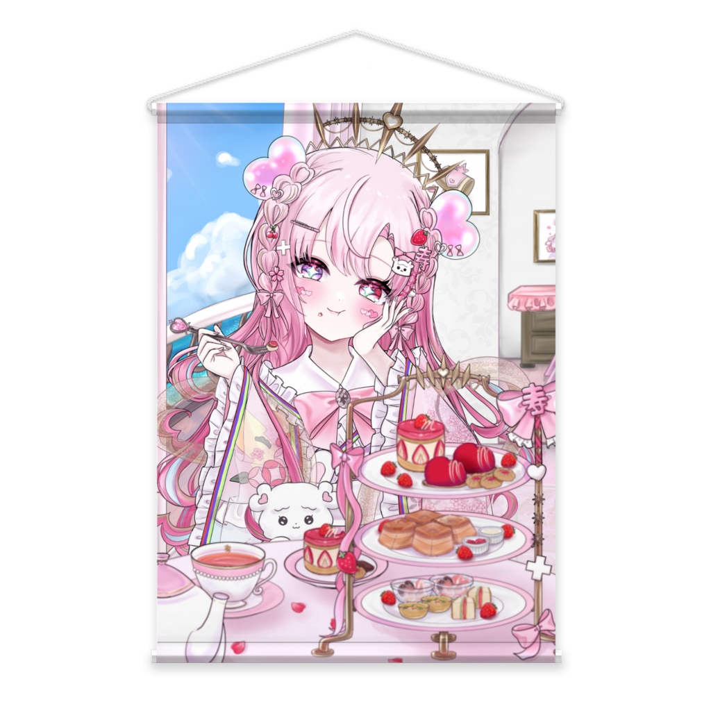 【ハロウィン記念】アフヌンタペストリー B2サイズ 愛寿運みみ