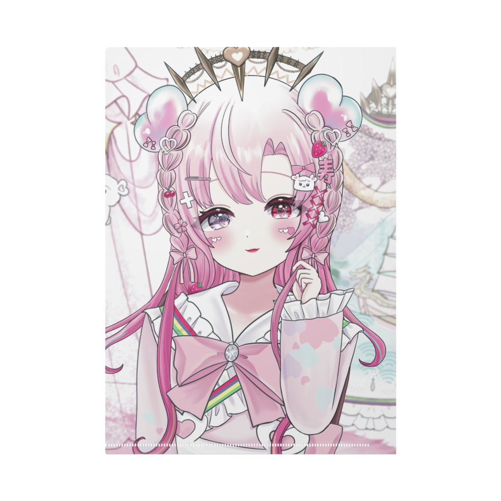 【クリスマス記念グッズ】コスメレシピブック両面クリアファイル ♡愛寿運みみ