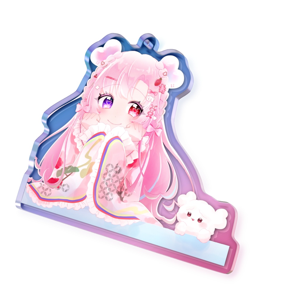 愛寿運みみ 生誕祭2026【オーロラアクリルキーホルダー】バースデーファンアート