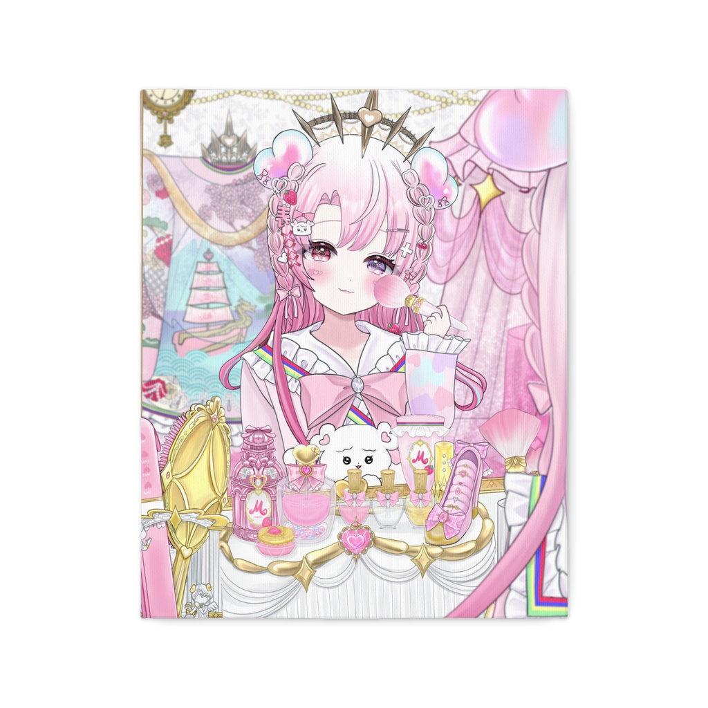 【MERUZUN AULA】お出かけ前のおめかしみみ キャンバスアート〈F3・F4/サイズ別デザイン〉