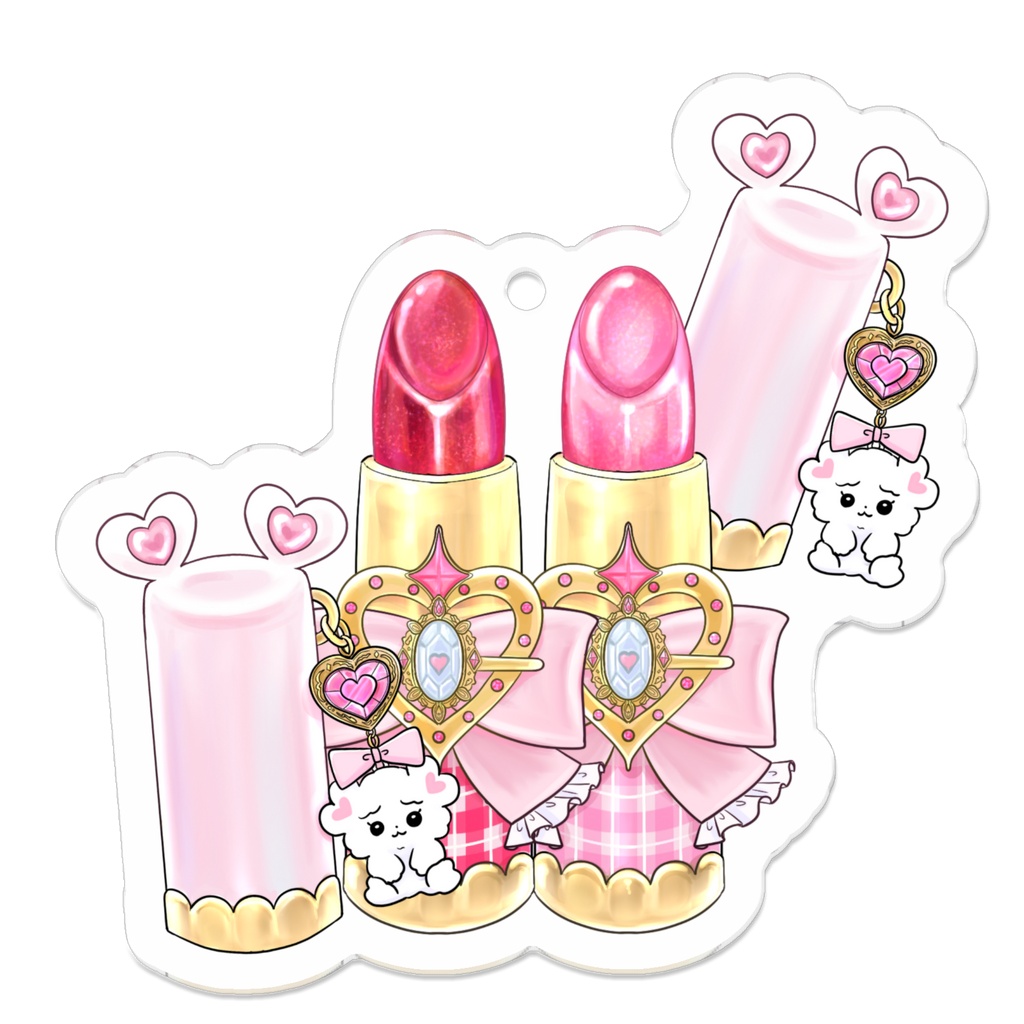 【MERUZUN AULA】めるみみリップコレクション アクリルキーホルダー