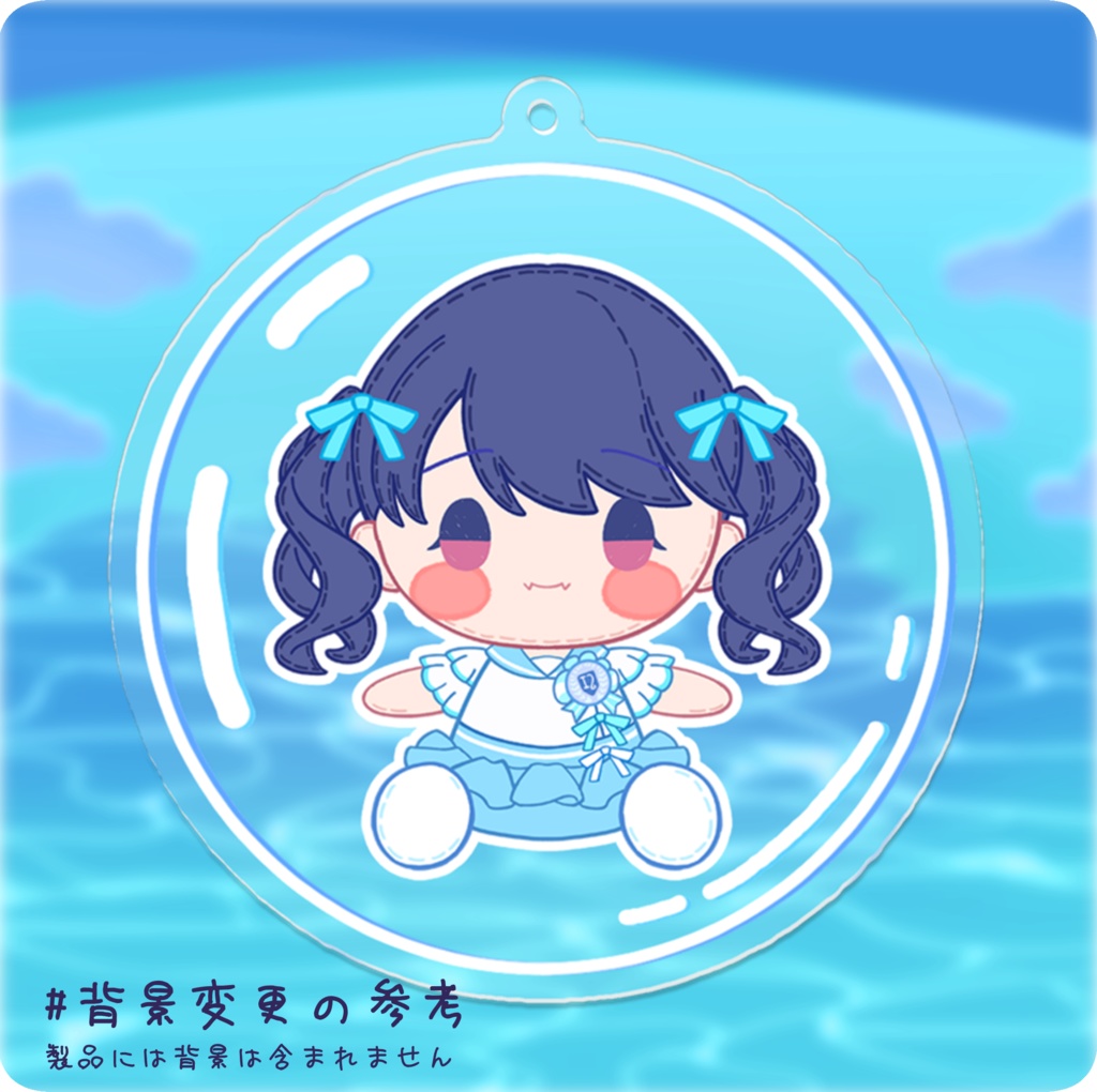 バブル ぬいぐるみ福丸小糸  アクリルキーホルダー 