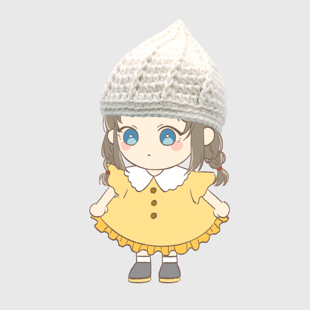 10cmぬい用 ホイップクリーム帽子