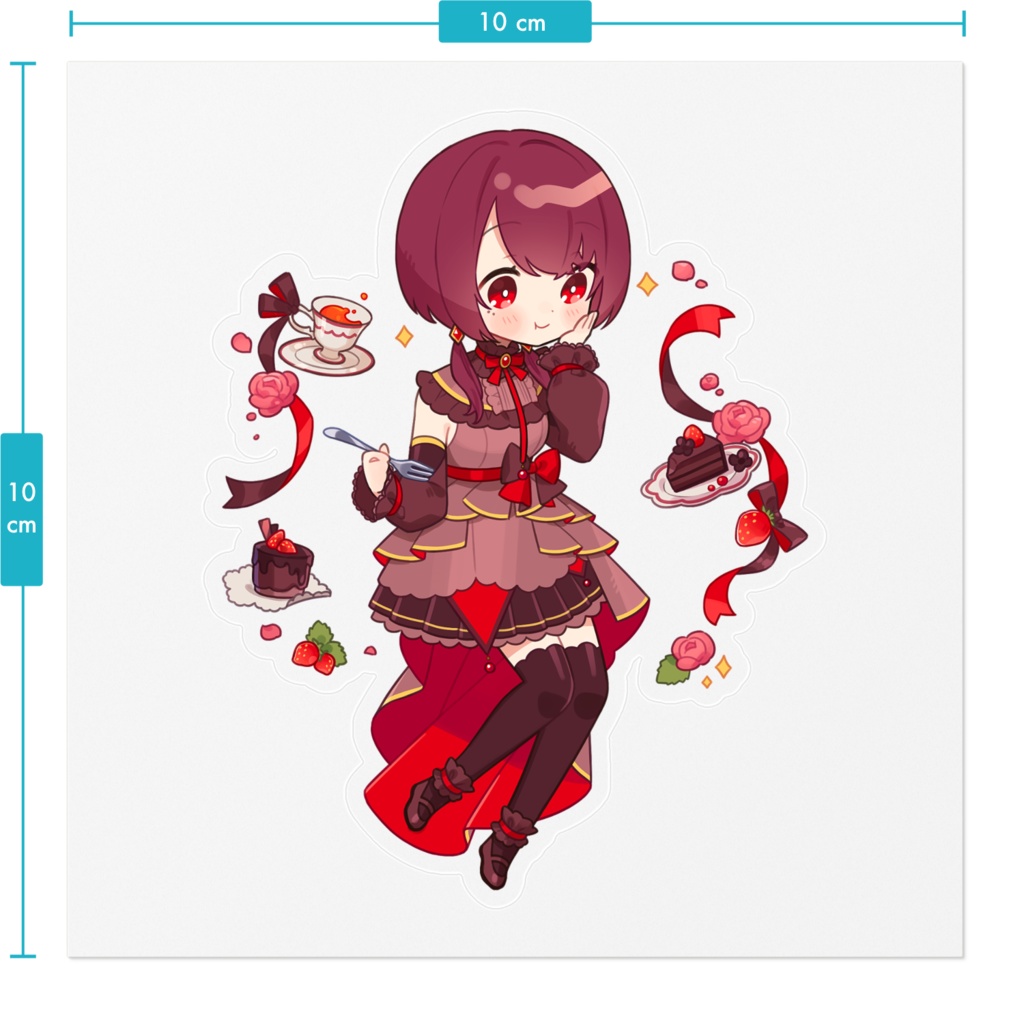 【一周年記念グッズ】ステッカー(通常衣装)【受注生産】