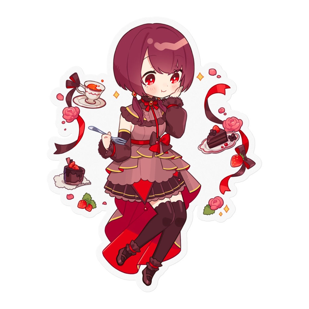 【一周年記念グッズ】ステッカー(通常衣装)【受注生産】