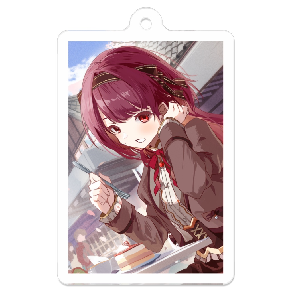 【お花見をご一緒に】アクリルキーホルダー(こちらを向いて)【受注生産】