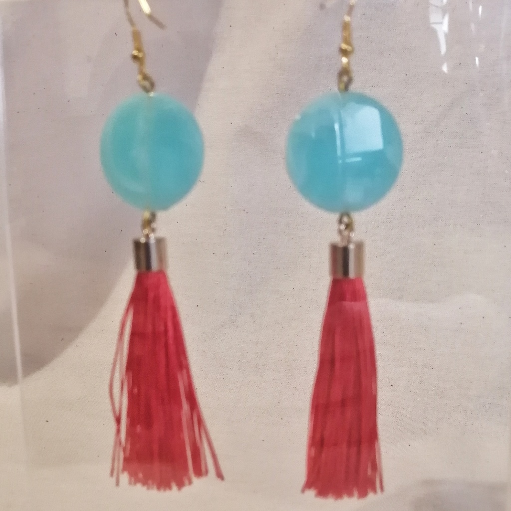 チャイナ🇨🇳中華モチーフタッセルピアス