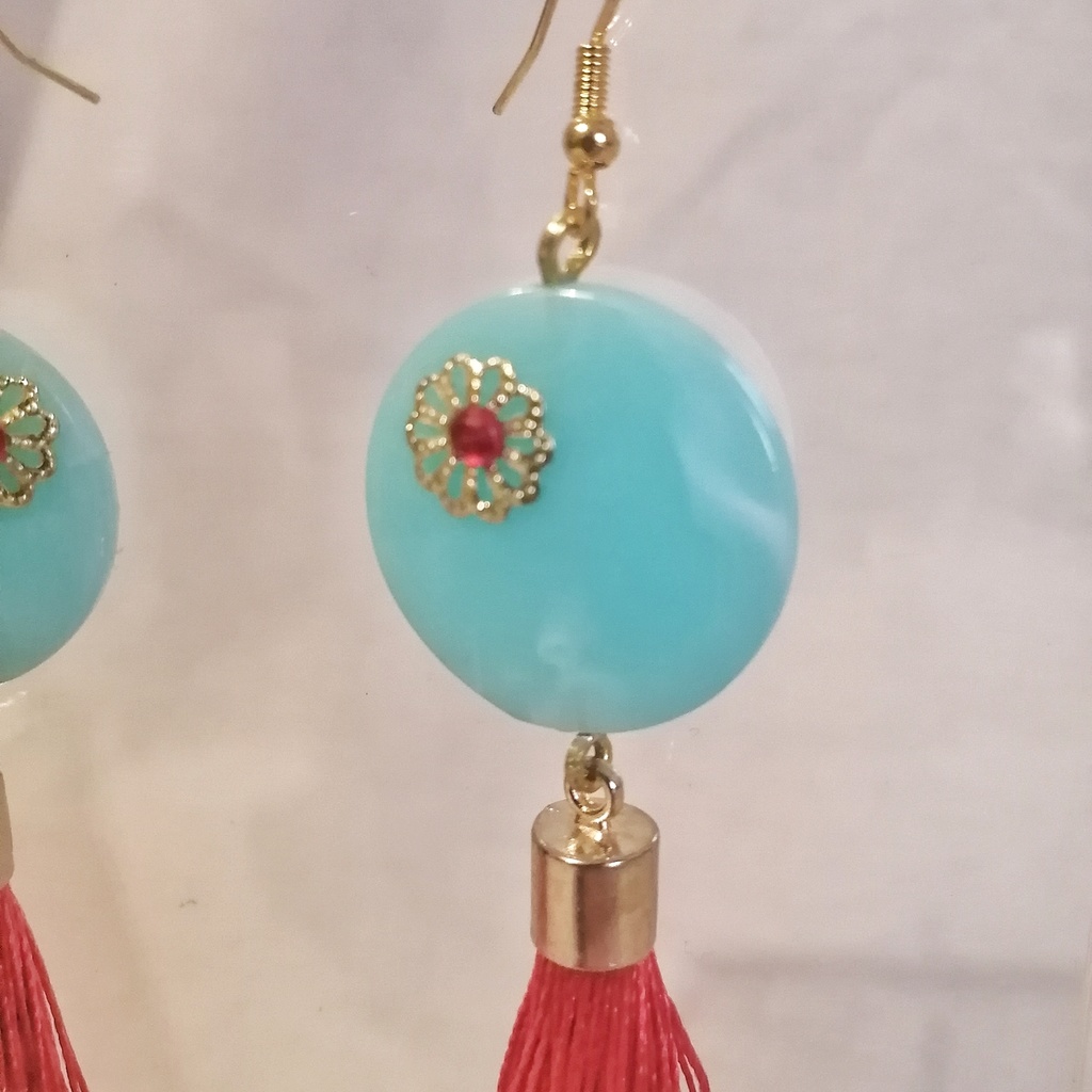 チャイナ🇨🇳中華モチーフタッセルピアス