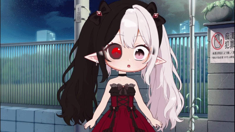 【Live2D premade model Halloween Demon