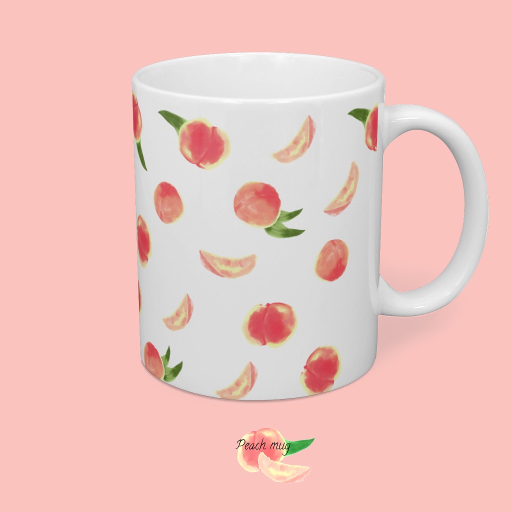 マグカップ（ピーチ）