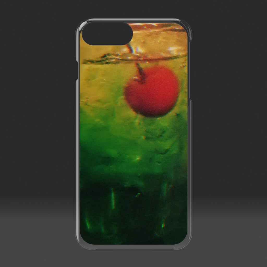 クリアiPhoneケース(メロンソーダ)