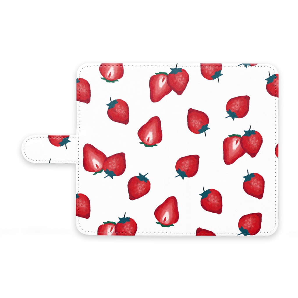 手帳型Androidケース(イチゴ)