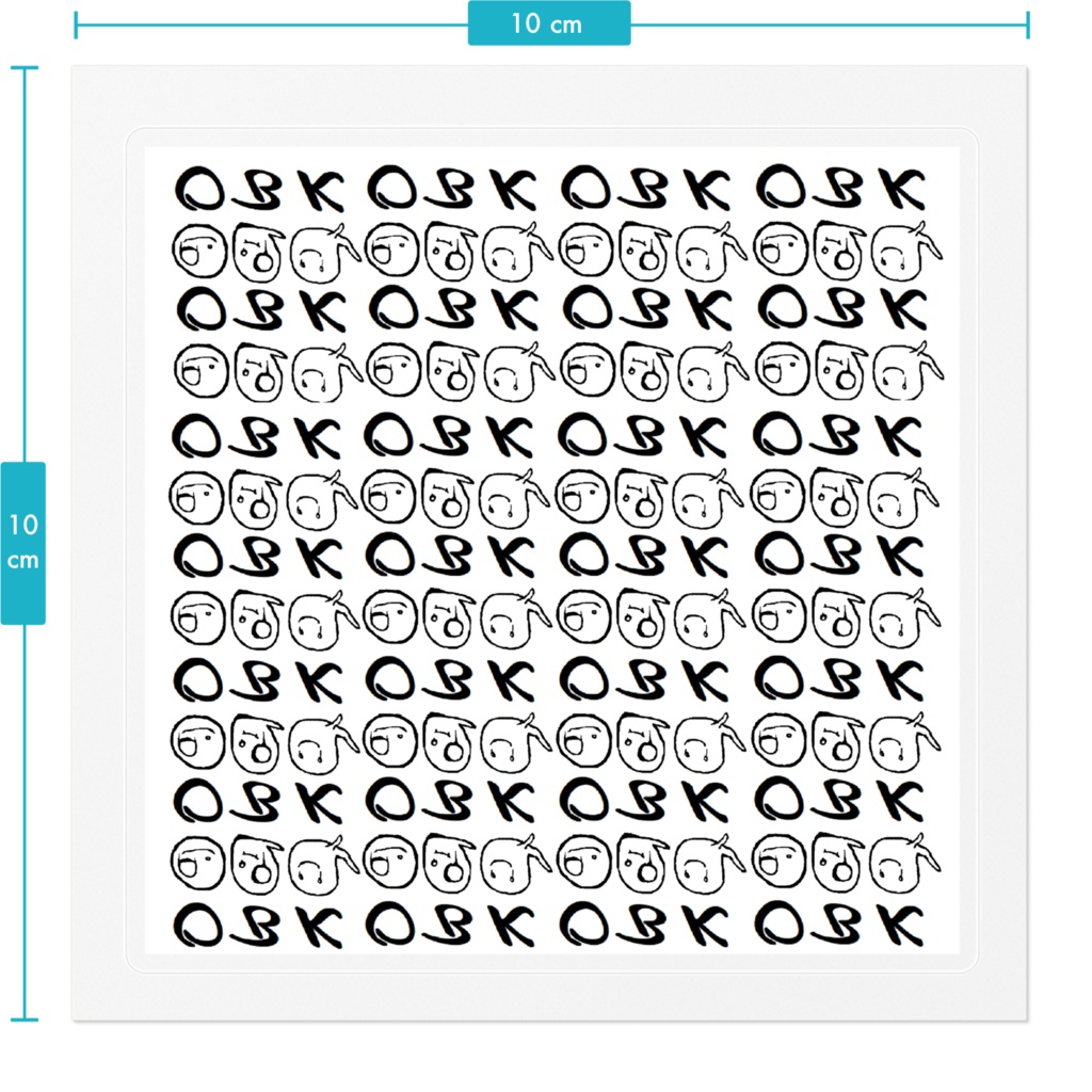 オバケのステッカー