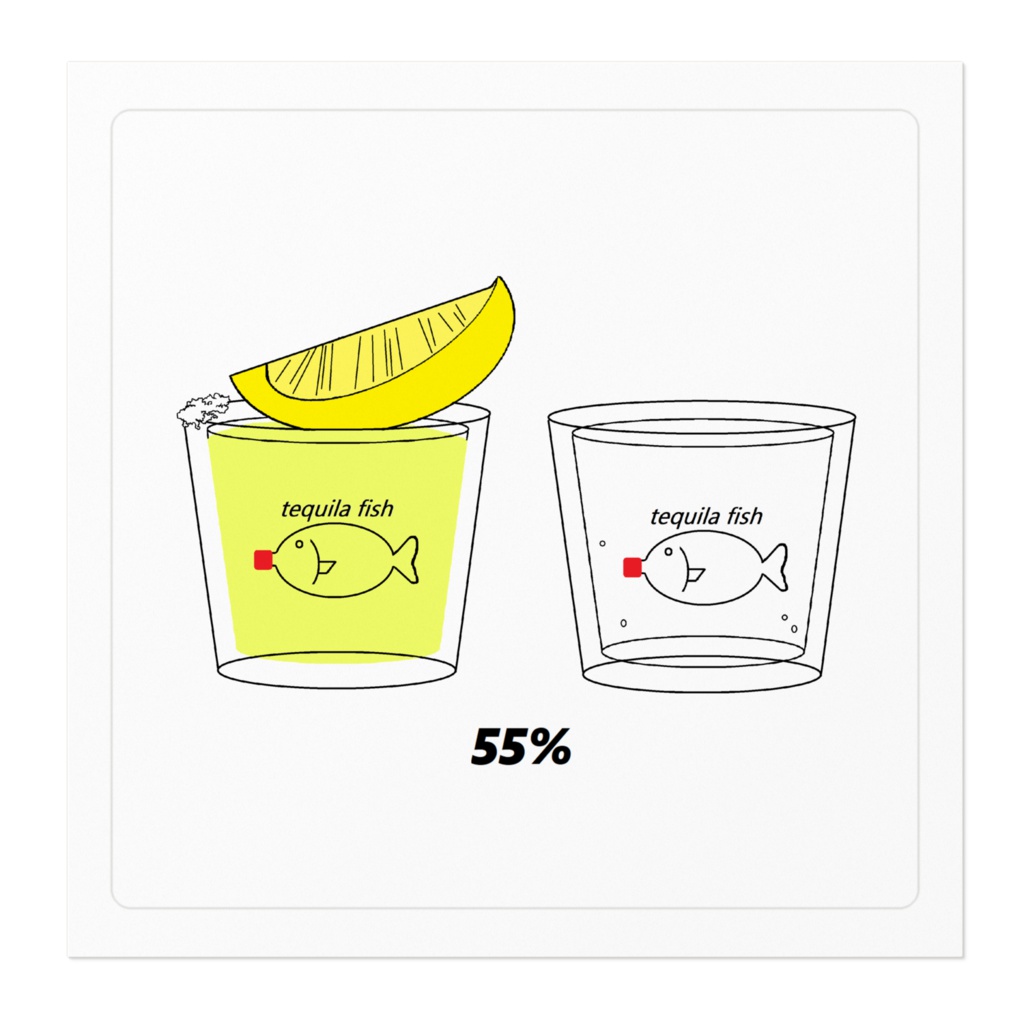 よく冷えたテキーラステッカー