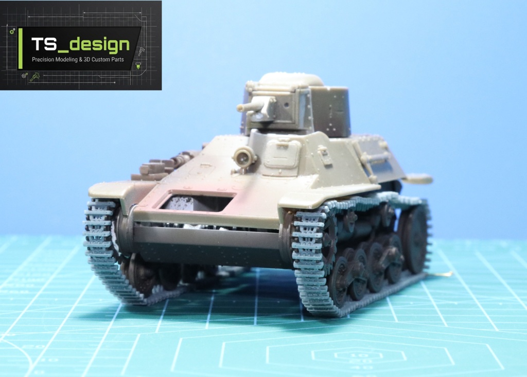 ファインモールド社製九七式軽装甲車 テケ用可動履帯 組み立てキット