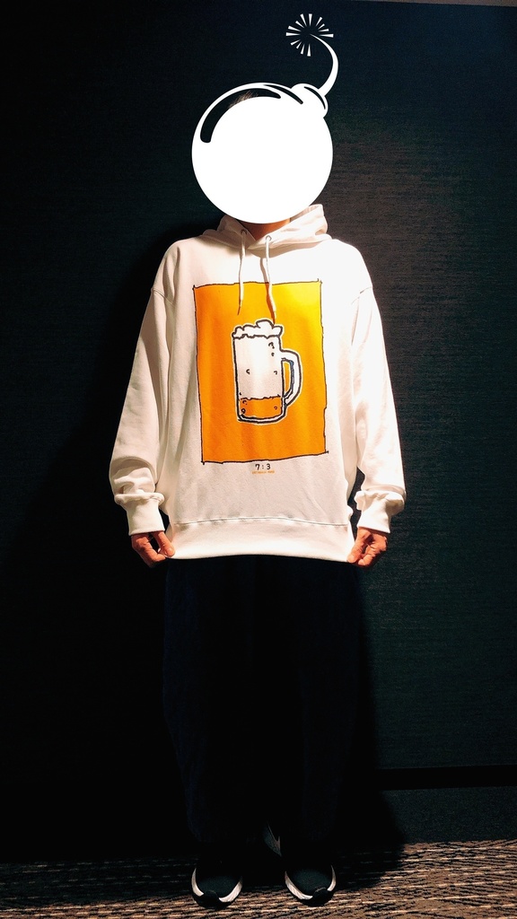 へたくそビールパーカー