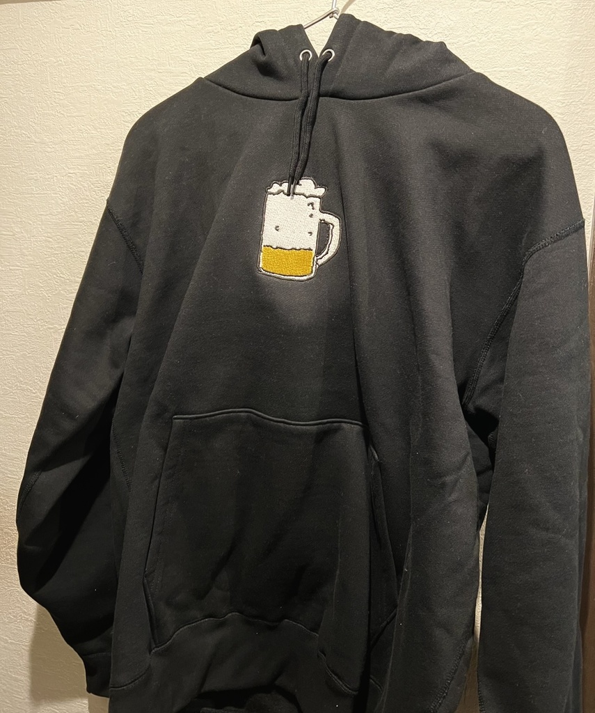 刺繍のへたくそビールパーカー(旧)
