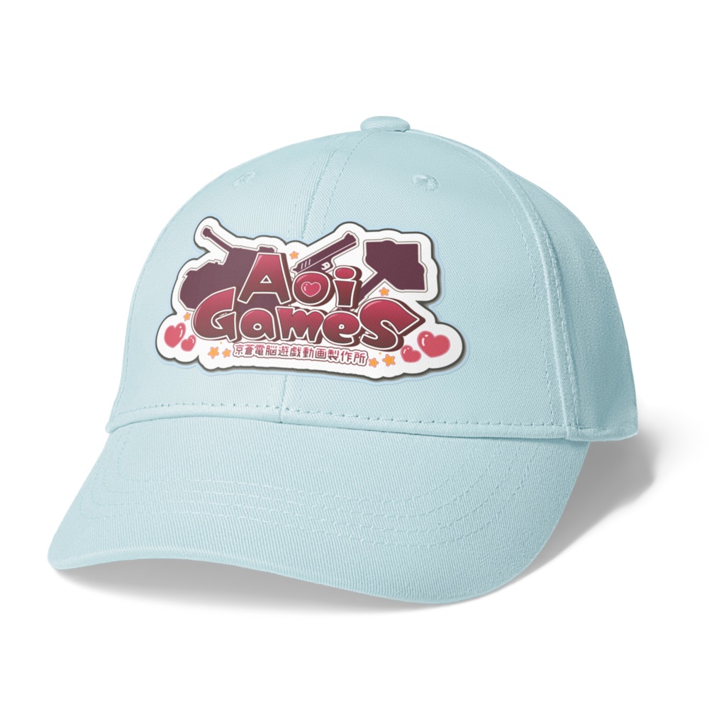 京蒼電脳遊戯動画製作所キャップ(ライトブルー)