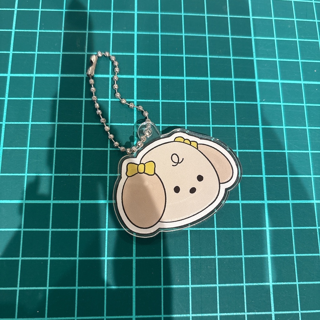 お顔アクキー（なっつちゃん）