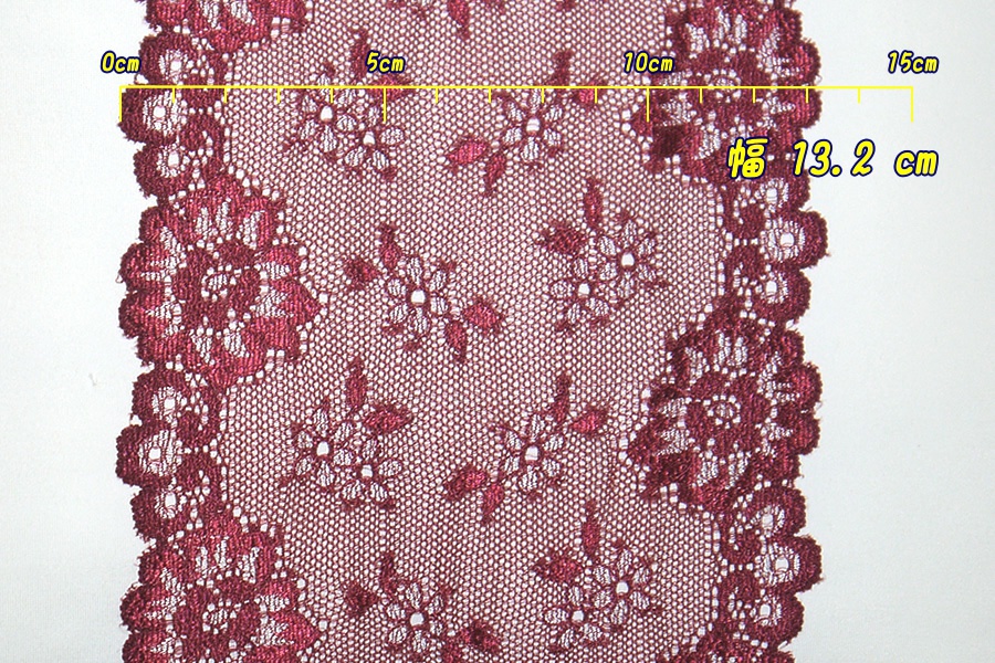 抱き枕用レースリング(幅広サイズ ワインカラー&シルバー)