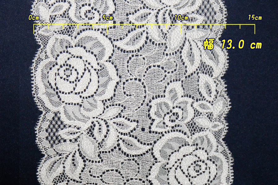 抱き枕用レースリング(幅広サイズ 白薔薇)