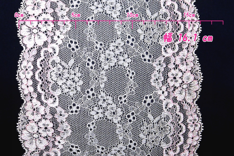 抱き枕用レースリング(幅広サイズ特製 ホワイト&ピンク)