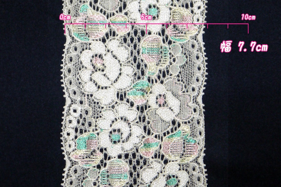 抱き枕用レースリング(幅ふつうサイズ ホワイト&トリコロール)