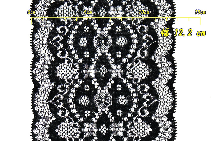 抱き枕用レースリング(幅広サイズ 上製 ブラック&シルバー2)