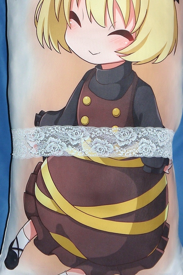 抱き枕用レースリング(幅ふつうサイズ サックス&グレー)