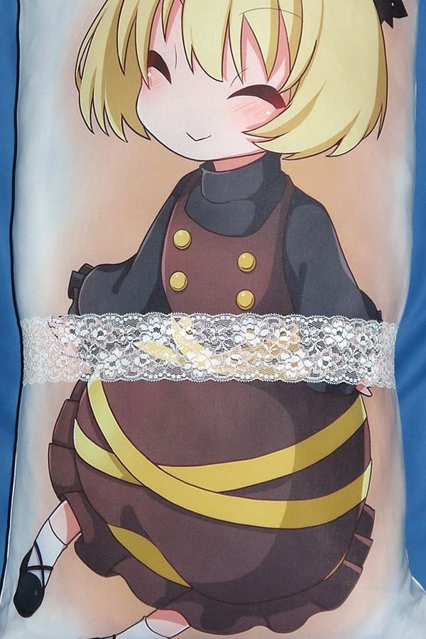 抱き枕用レースリング(幅ふつうサイズ ホワイト&シェルピンク2)