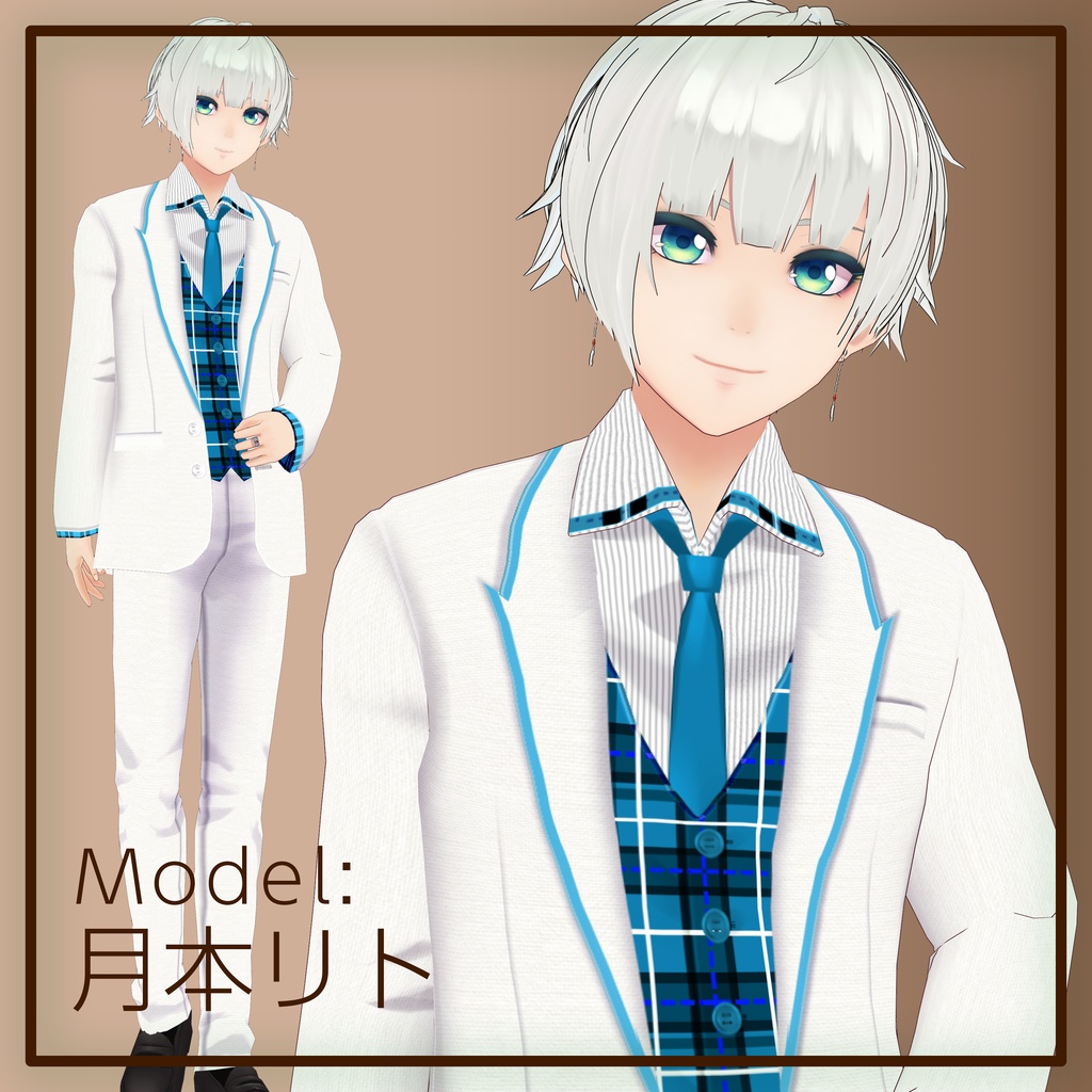 VRoid メンズ着合わせジャケット&スーツ