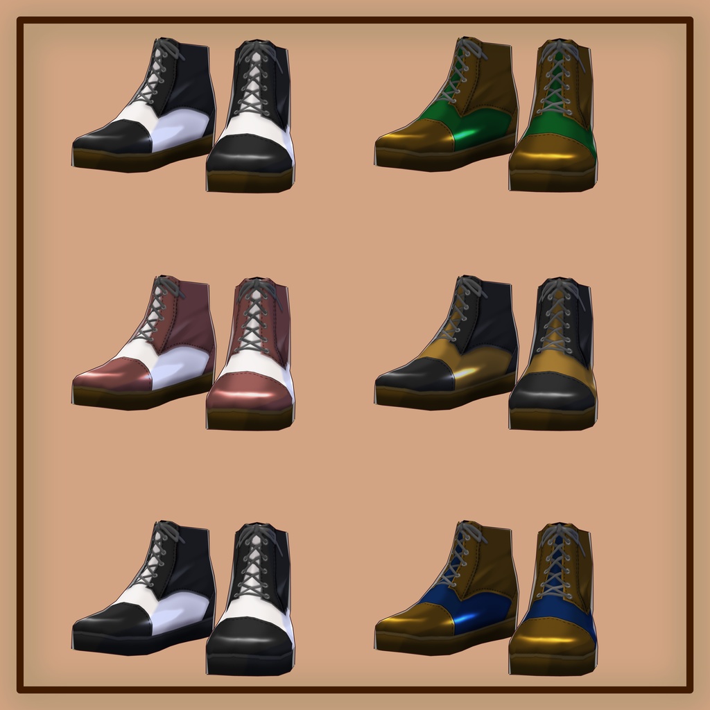 コンビブーツ Combination boots VRoid