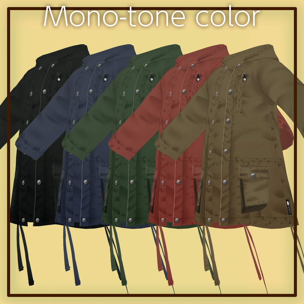 VRoid 着合わせマウンテンジャケット Customize Mountain Jacket