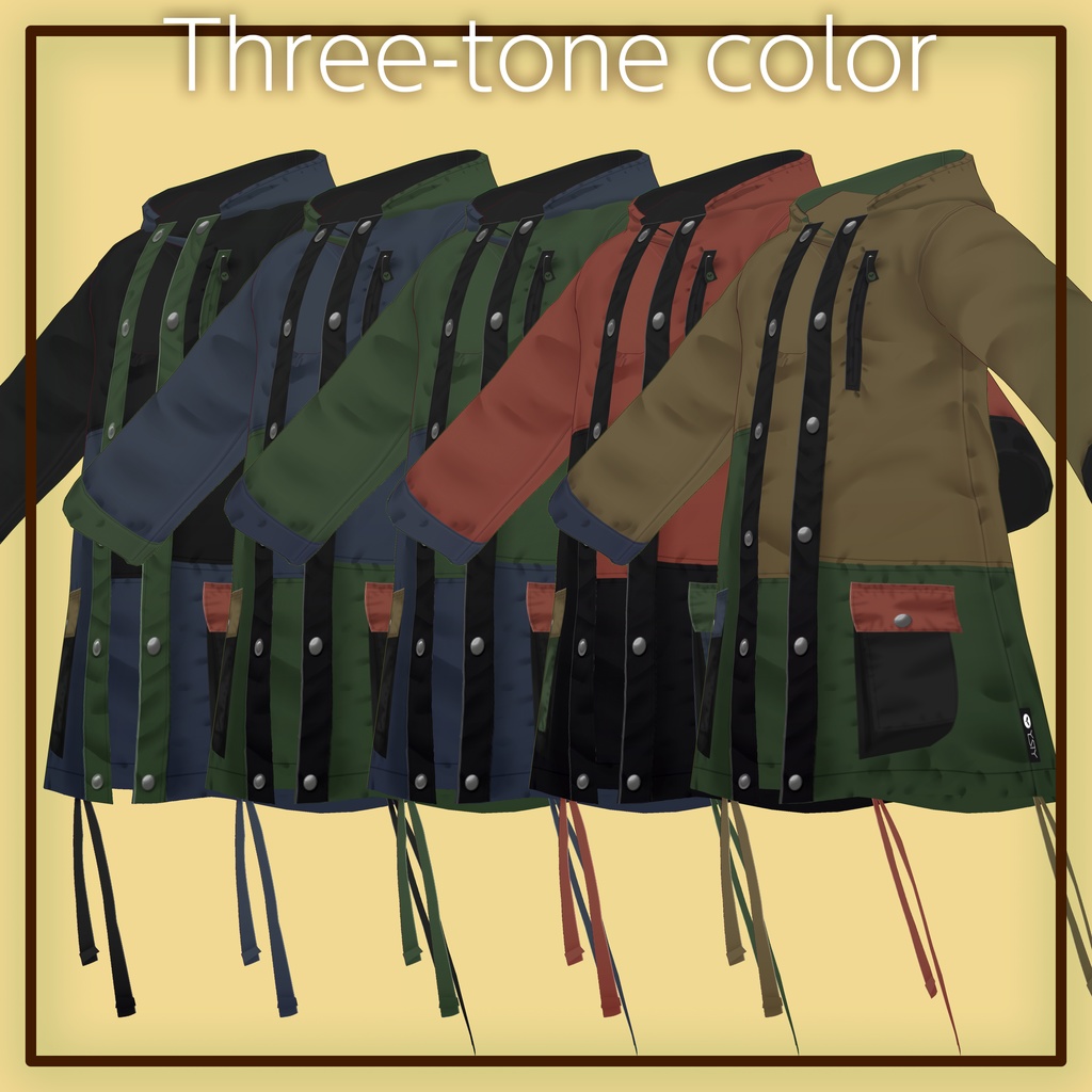 VRoid 着合わせマウンテンジャケット Customize Mountain Jacket