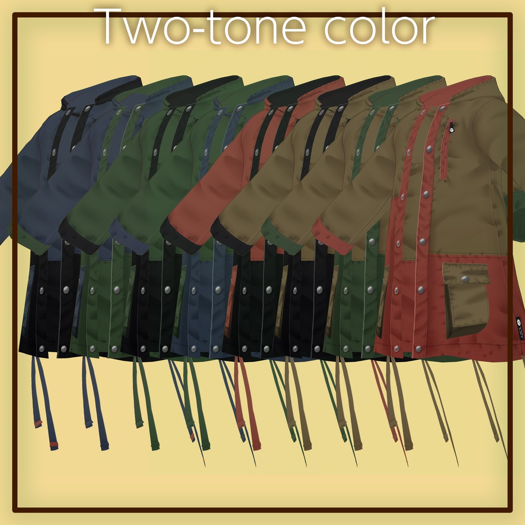 VRoid 着合わせマウンテンジャケット Customize Mountain Jacket