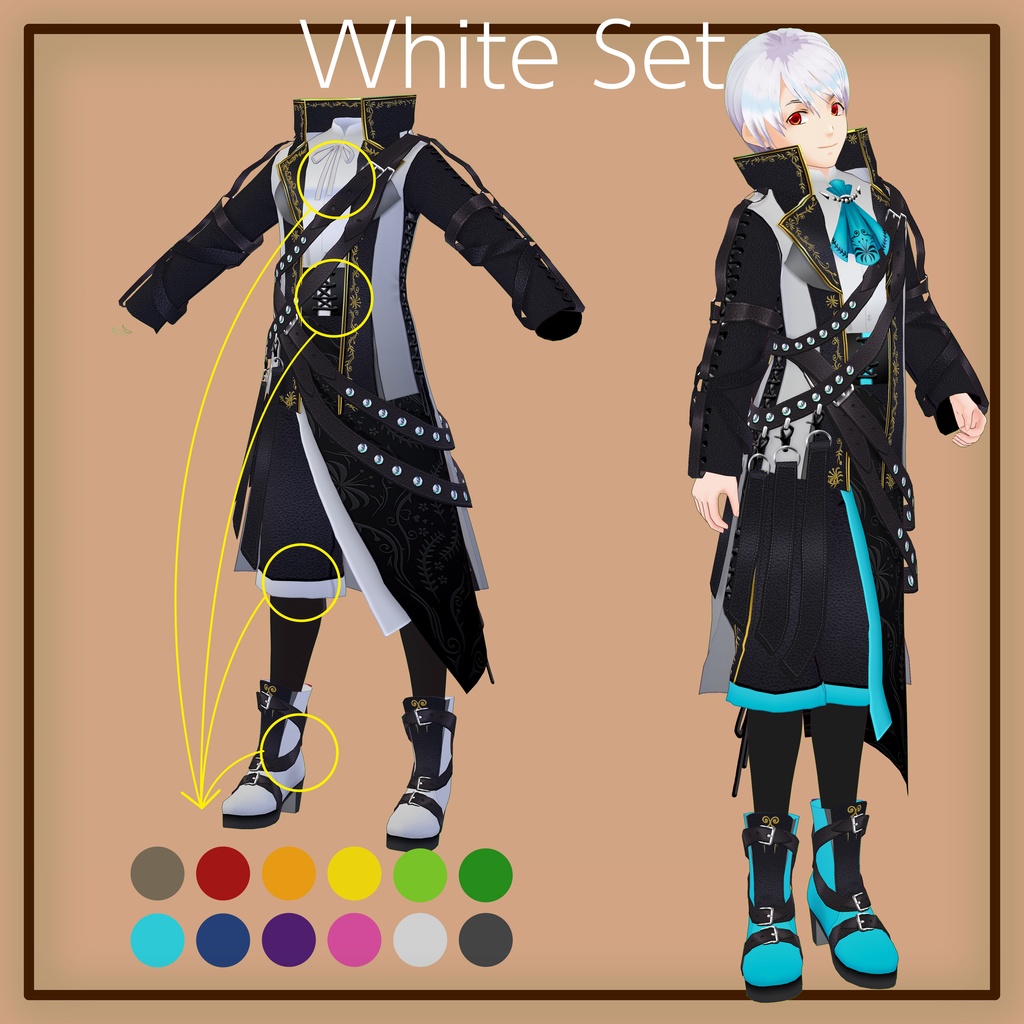 VRoid 着合わせアイドル衣装-Nerine Customizable idol costumes ‘Nerine’