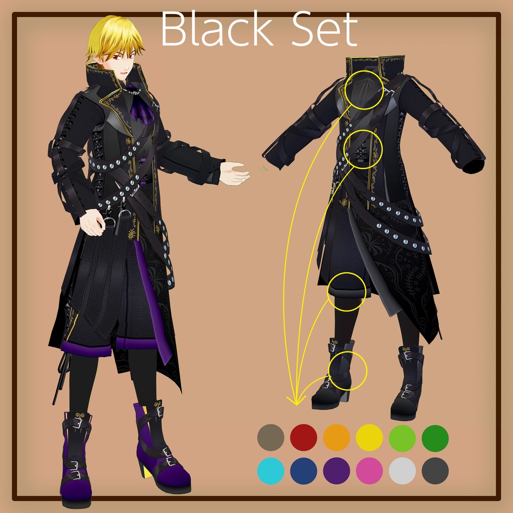 VRoid 着合わせアイドル衣装-Nerine Customizable idol costumes ‘Nerine’