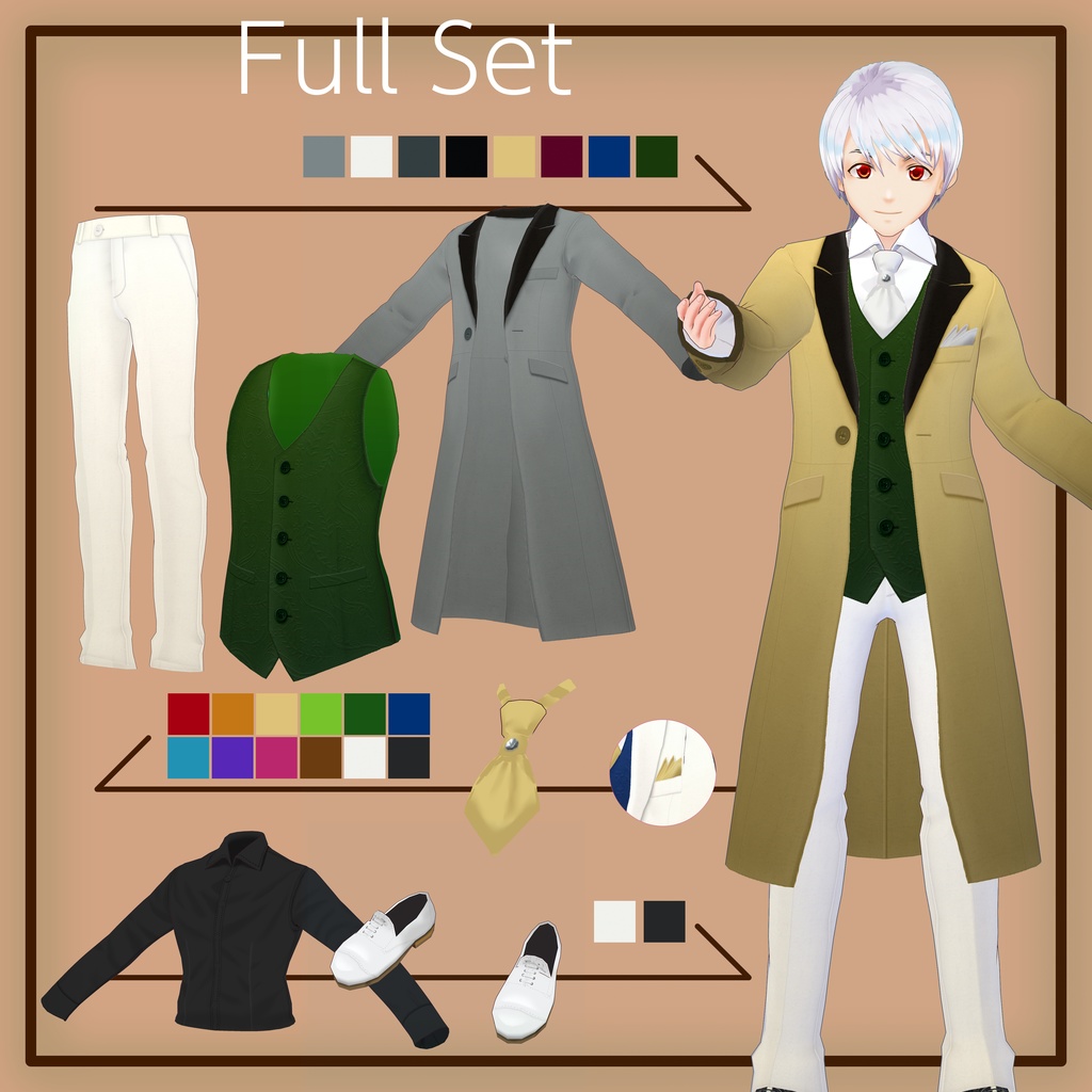 VRiod 着合わせフロックコート Customizable frock coat